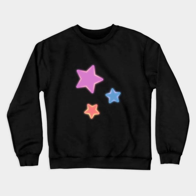 Colourful Stars! Crewneck Sweatshirt by astrellonart